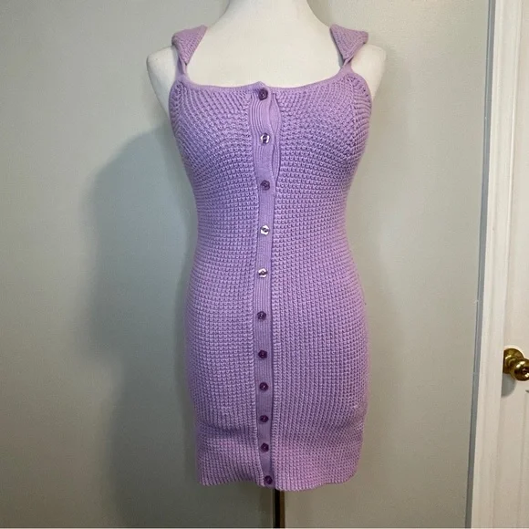 strapless open back dress Short Sleeve Purple and White Floral Mini Dress main image 1